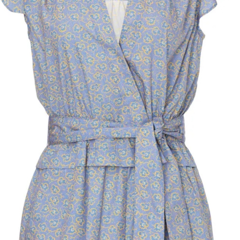 Derek Lam Blue and Yellow Floral Jumpsuit